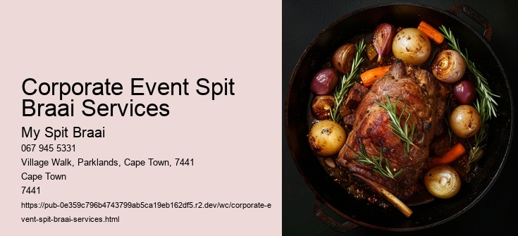 Corporate Event Spit Braai Services